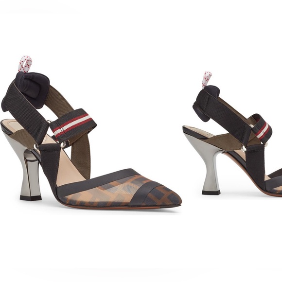 Fendi colibri slingback pump sz 9 US / 39 EU - Picture 1 of 4